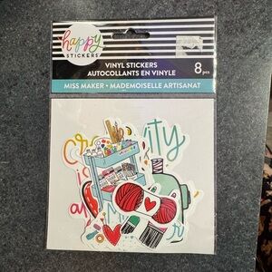 Miss Maker Happy Planner vinyl stickers pack